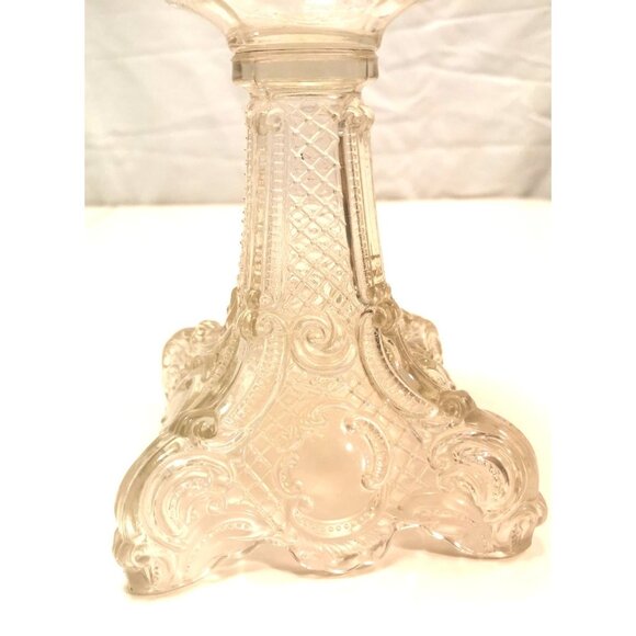 Large Excellent Condition Vintage Lamp Clear Decorative Base 19" Height - Picture 4 of 10